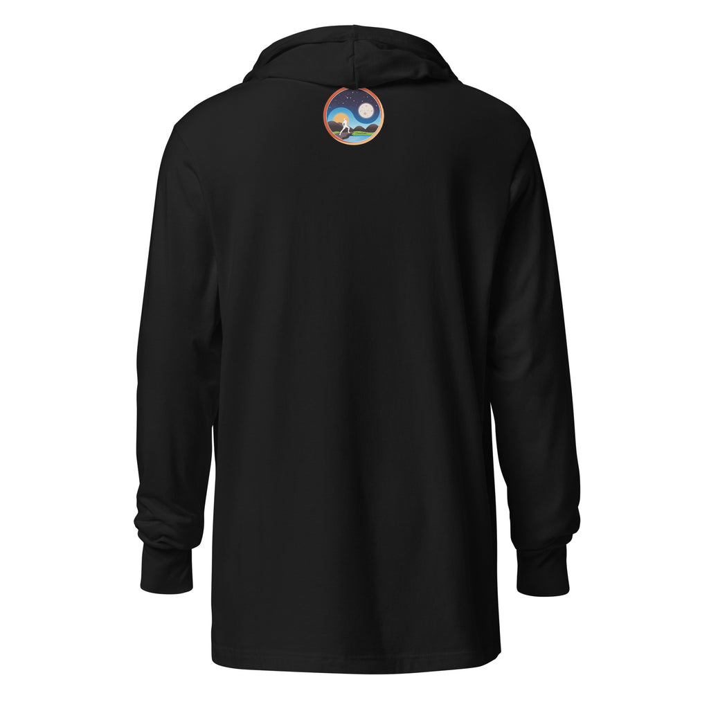 Afrobotica Leap Blue Hooded long-sleeve tee