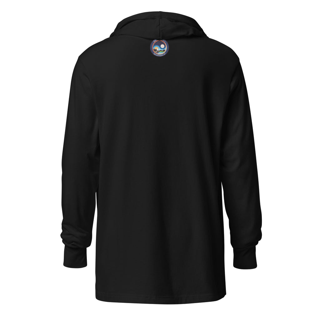 Afroboticus Cobalt Hooded long-sleeve tee