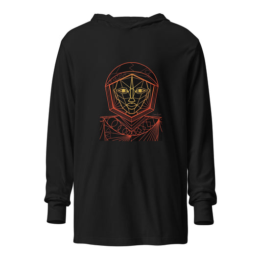 Afrobotica Avatar Red Hooded long-sleeve tee