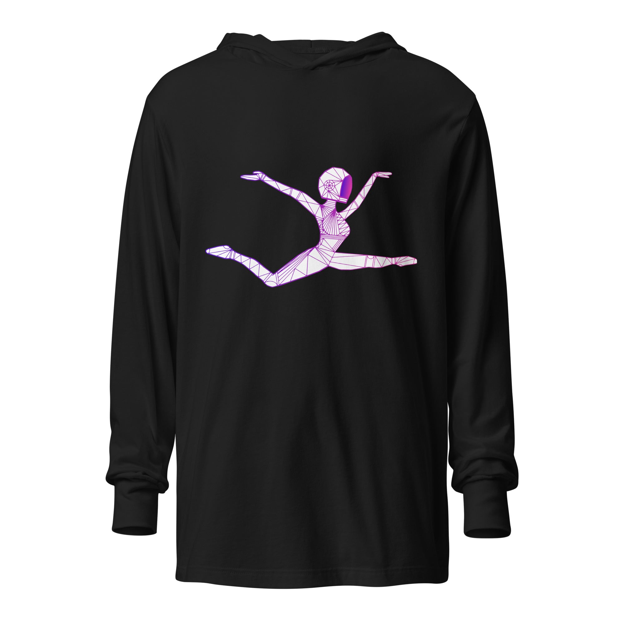 Afrobotica Ciseaux Hooded long-sleeve tee