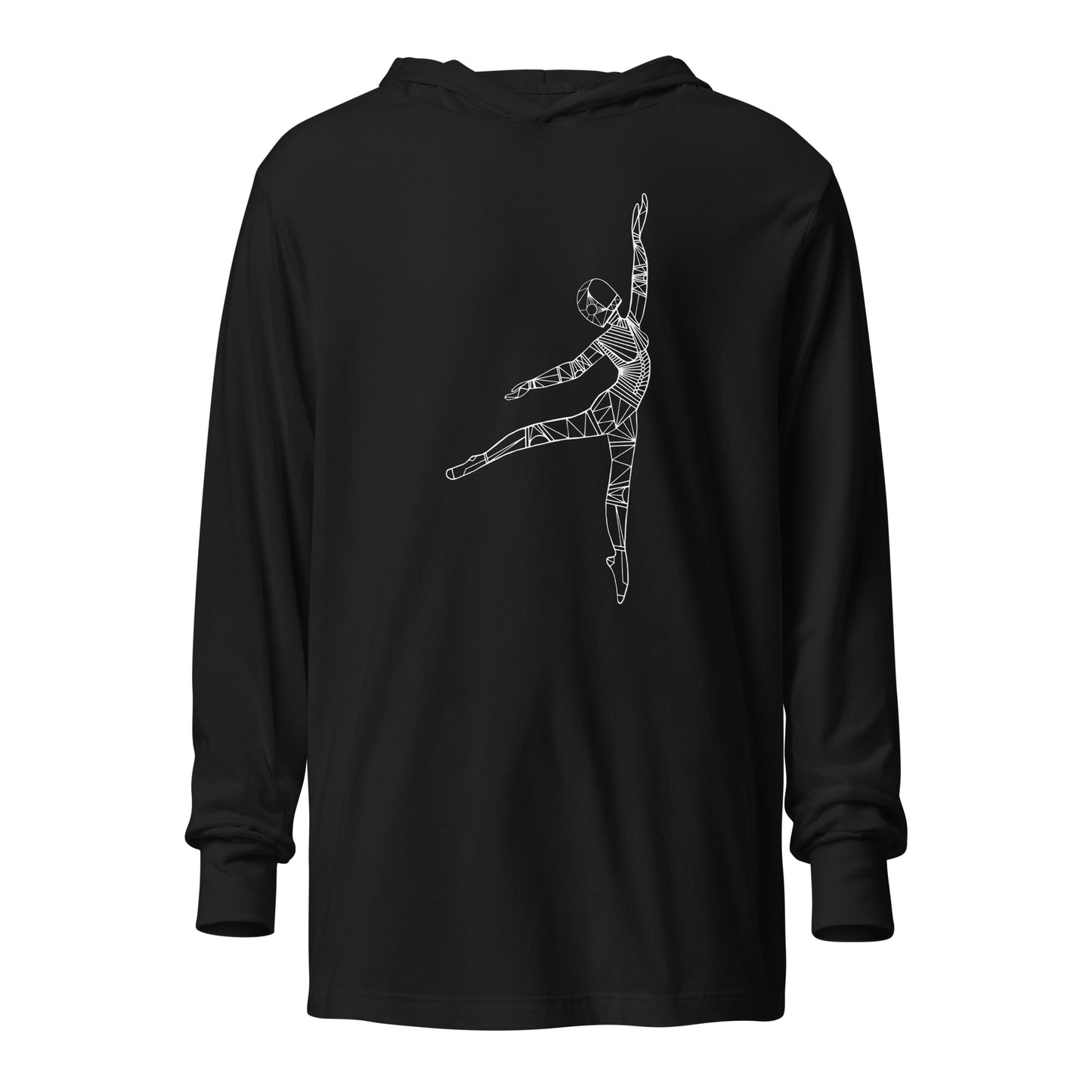 Afrobotica Pointe Hooded long-sleeve tee