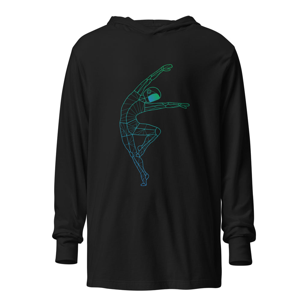 Afroboticus Stellar Drift Hooded long-sleeve tee