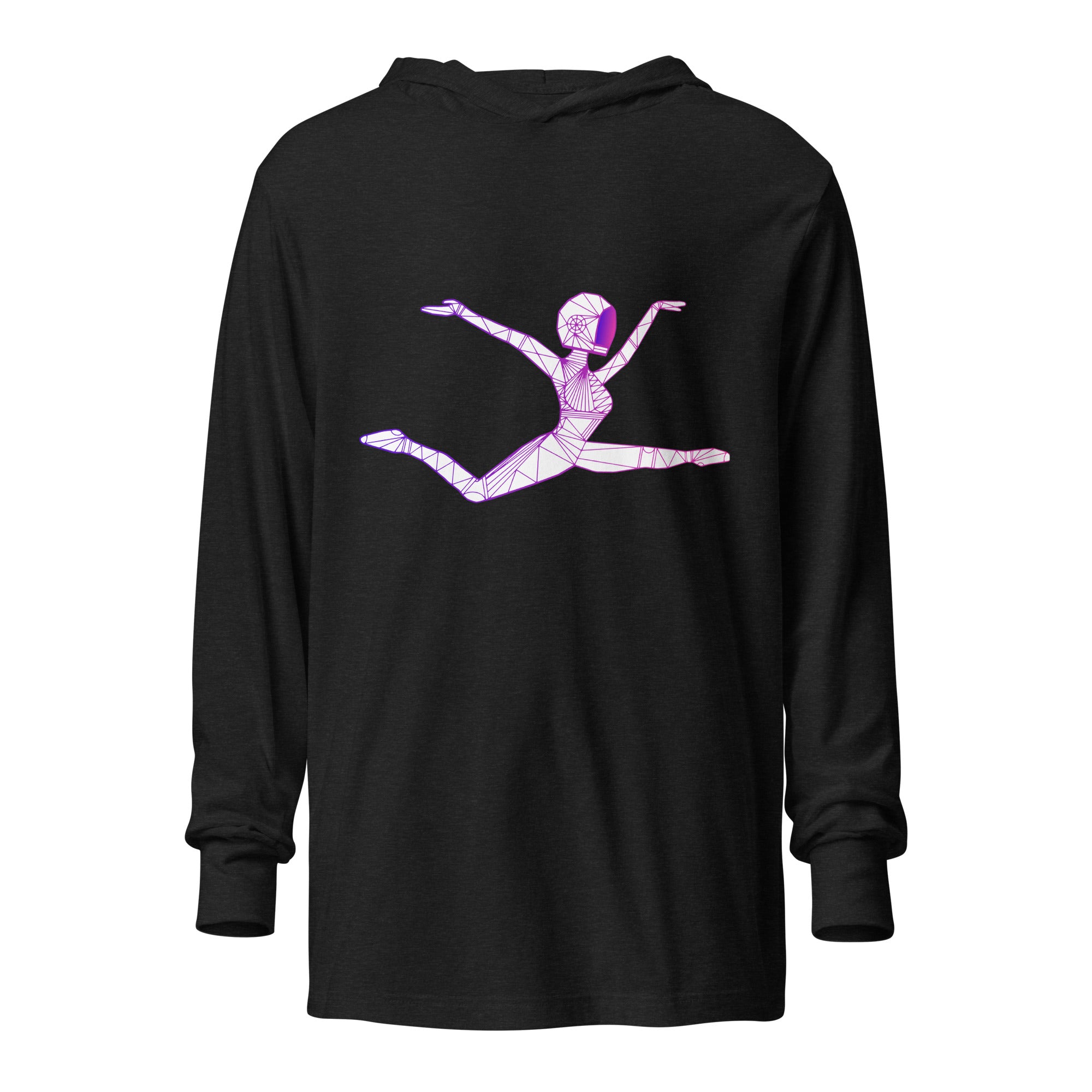 Afrobotica Ciseaux Hooded long-sleeve tee