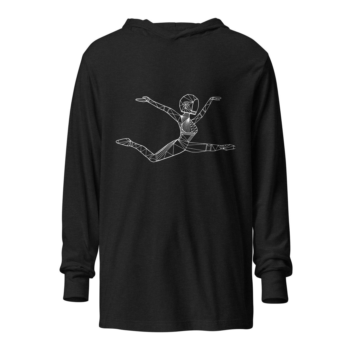 Afrobotica Ciseaux Hooded long-sleeve tee