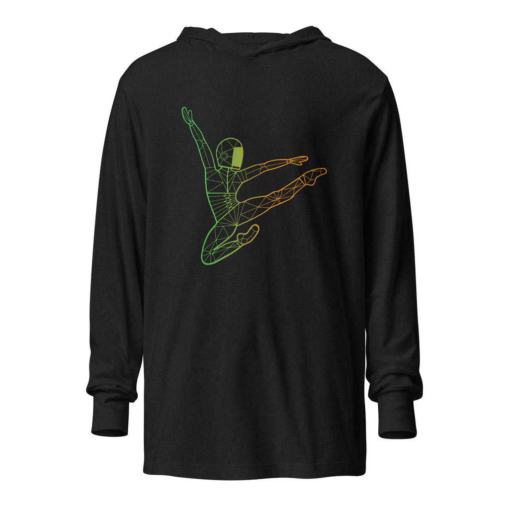 Afroboticus Emerald Hooded long-sleeve tee
