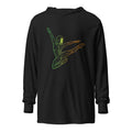 Afroboticus Emerald Hooded long-sleeve tee