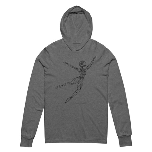 Afrobotica Leap Hooded long-sleeve tee