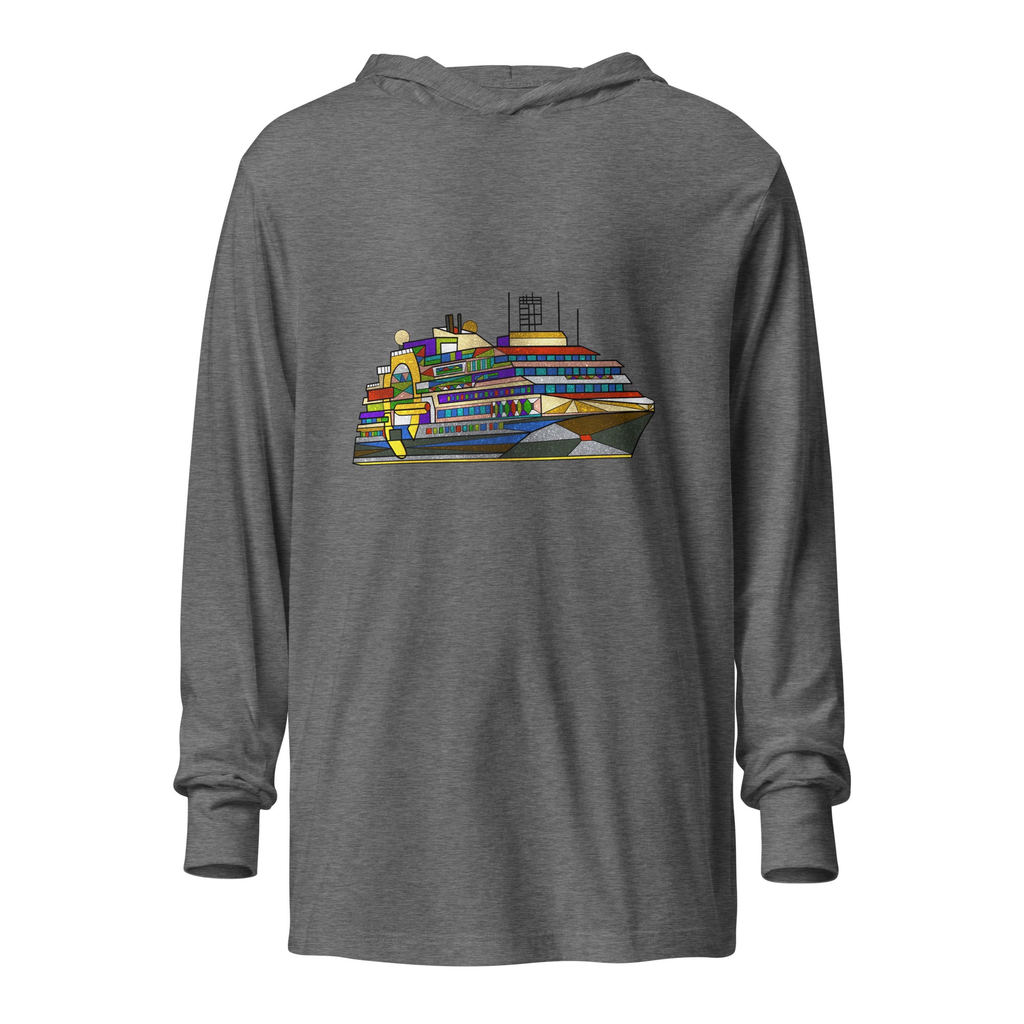 Ultramarine Hooded long-sleeve tee