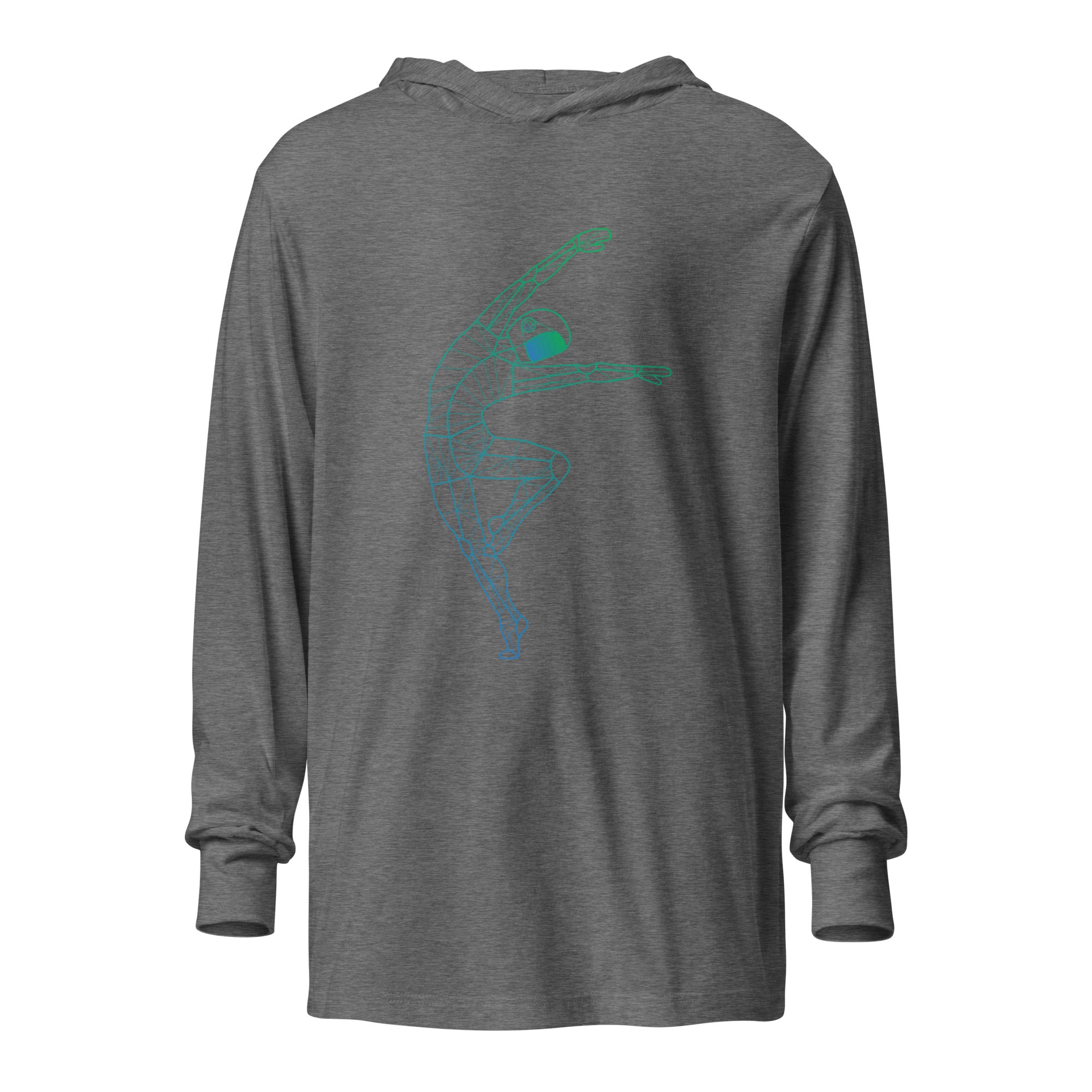Afroboticus Stellar Drift Hooded long-sleeve tee
