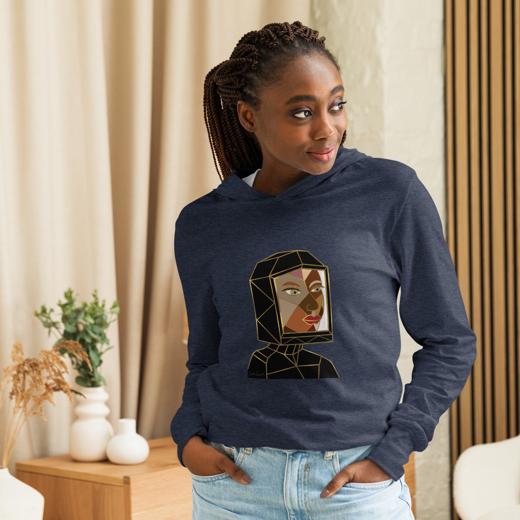 Afrobotica Avatar Earth Hooded long-sleeve tee