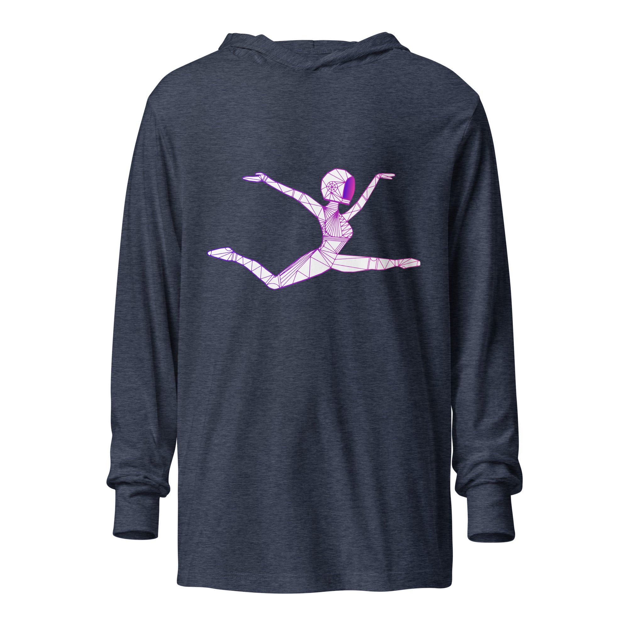 Afrobotica Ciseaux Hooded long-sleeve tee