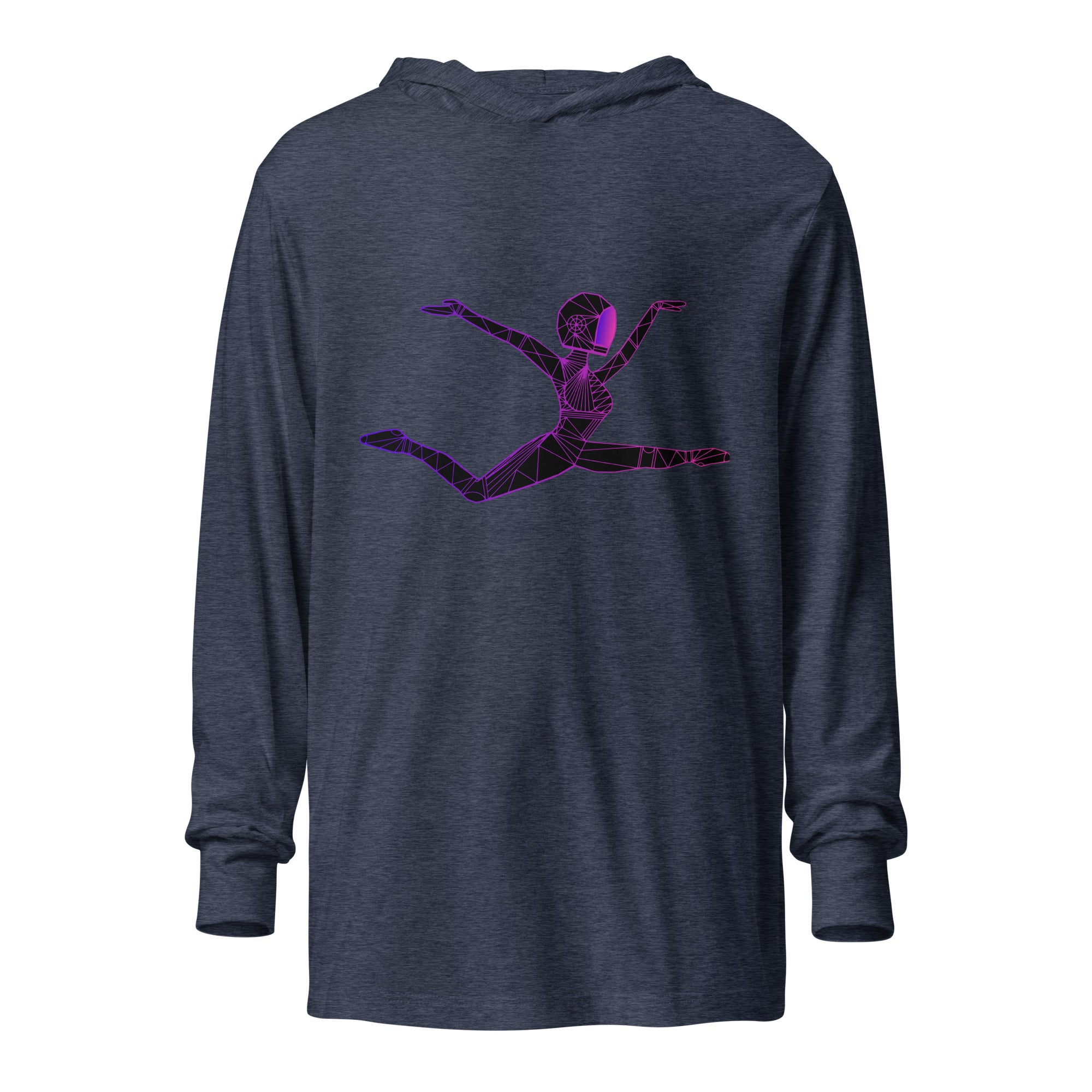 Afrobotica Ciseaux Hooded long-sleeve tee