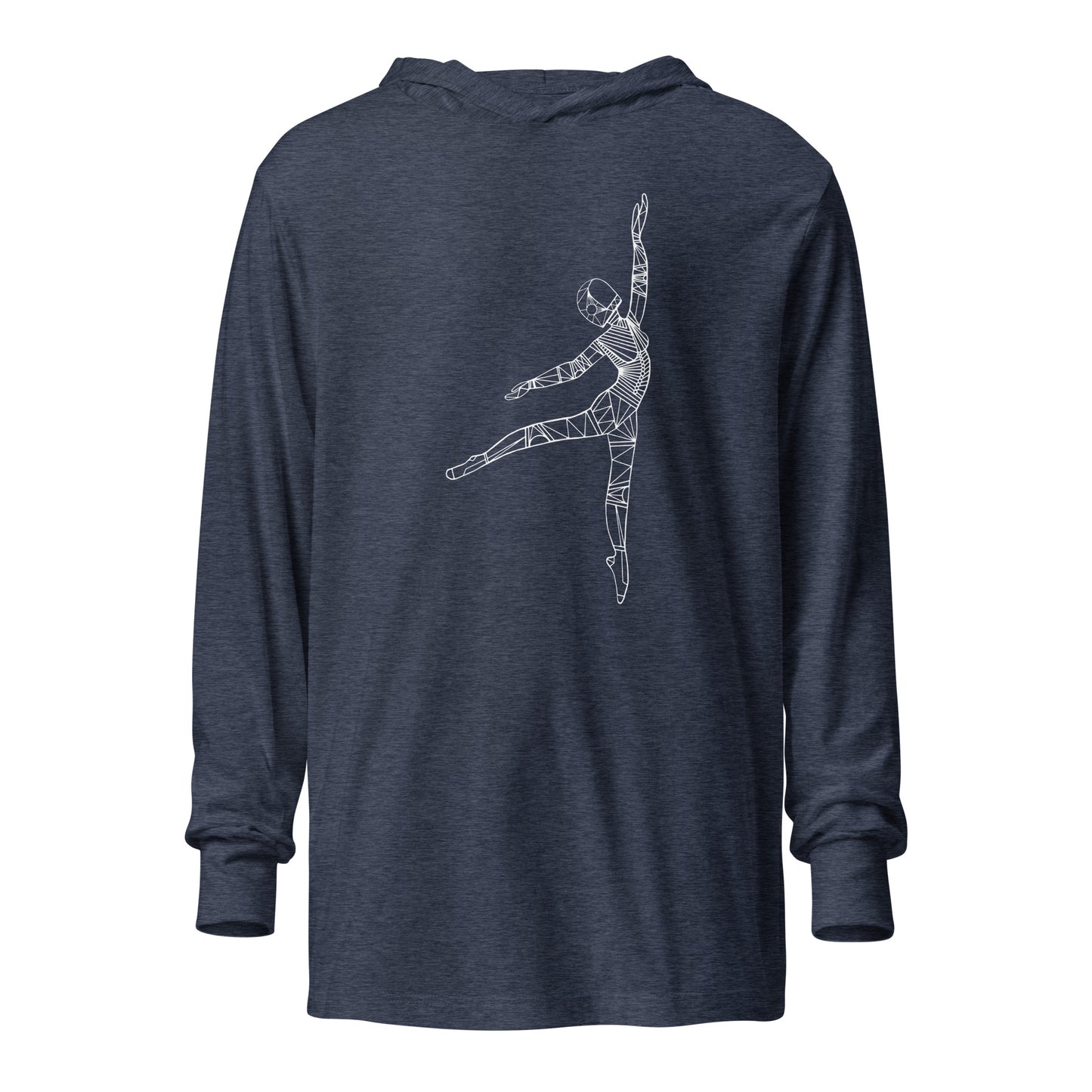 Afrobotica Pointe Hooded long-sleeve tee