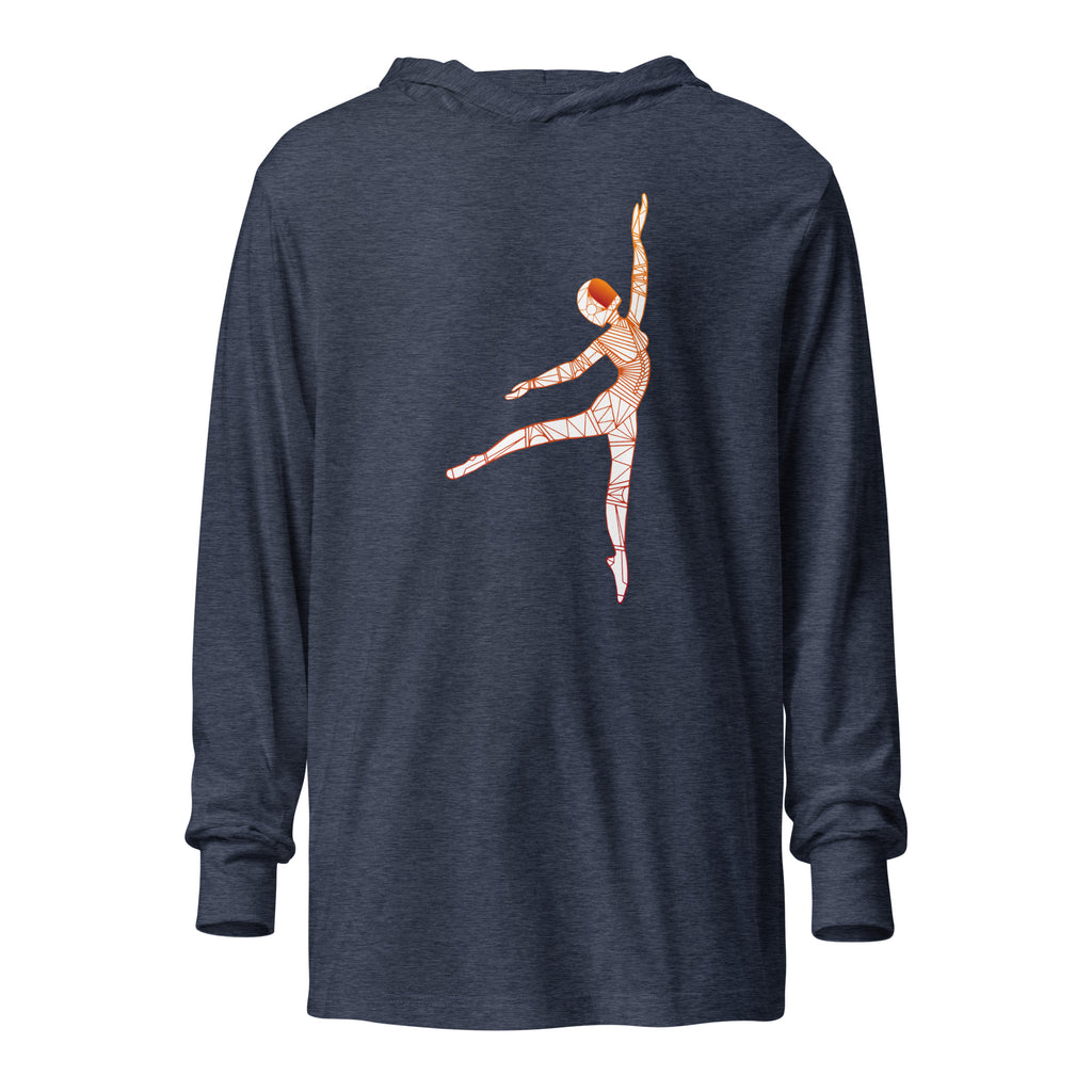 Afrobotica Pointe Constellation Hooded long-sleeve tee