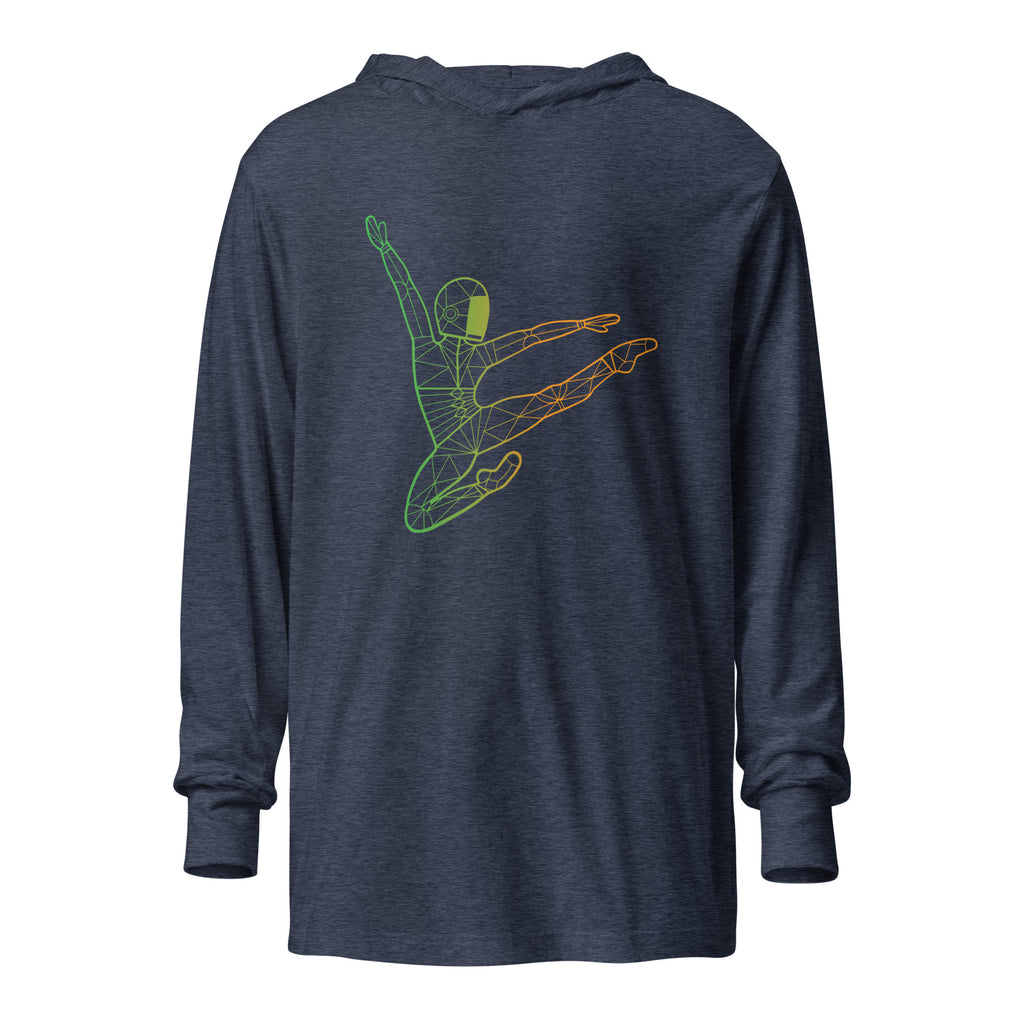 Afroboticus Emerald Hooded long-sleeve tee