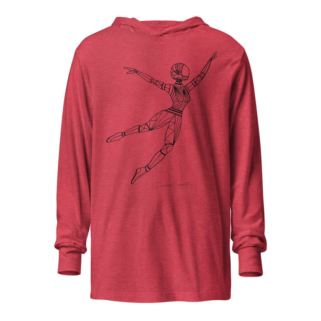 Afrobotica Leap Hooded long-sleeve tee