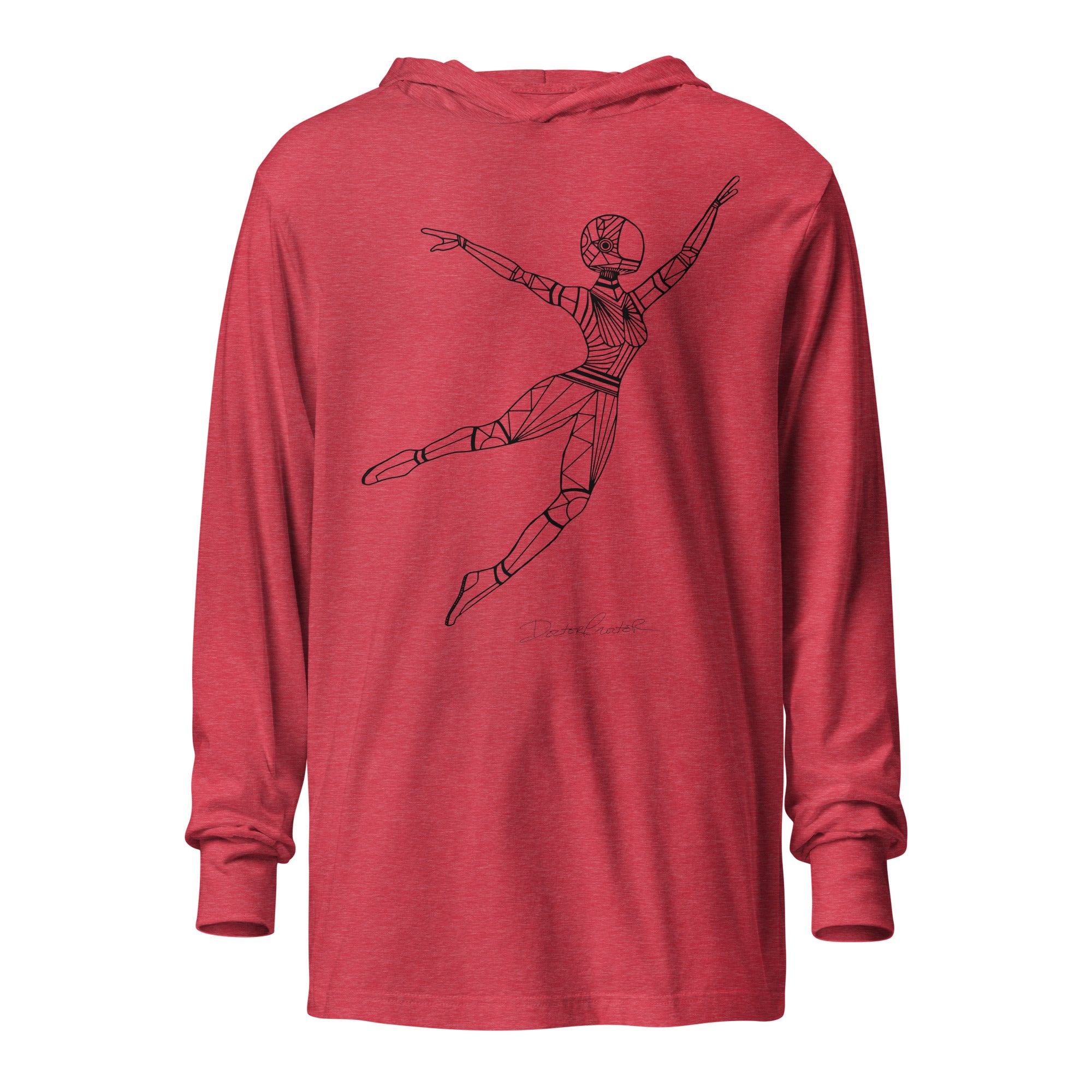 Afrobotica Leap Hooded long-sleeve tee