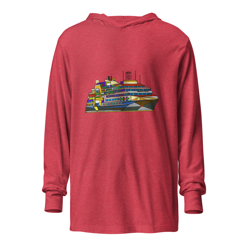Ultramarine Hooded long-sleeve tee