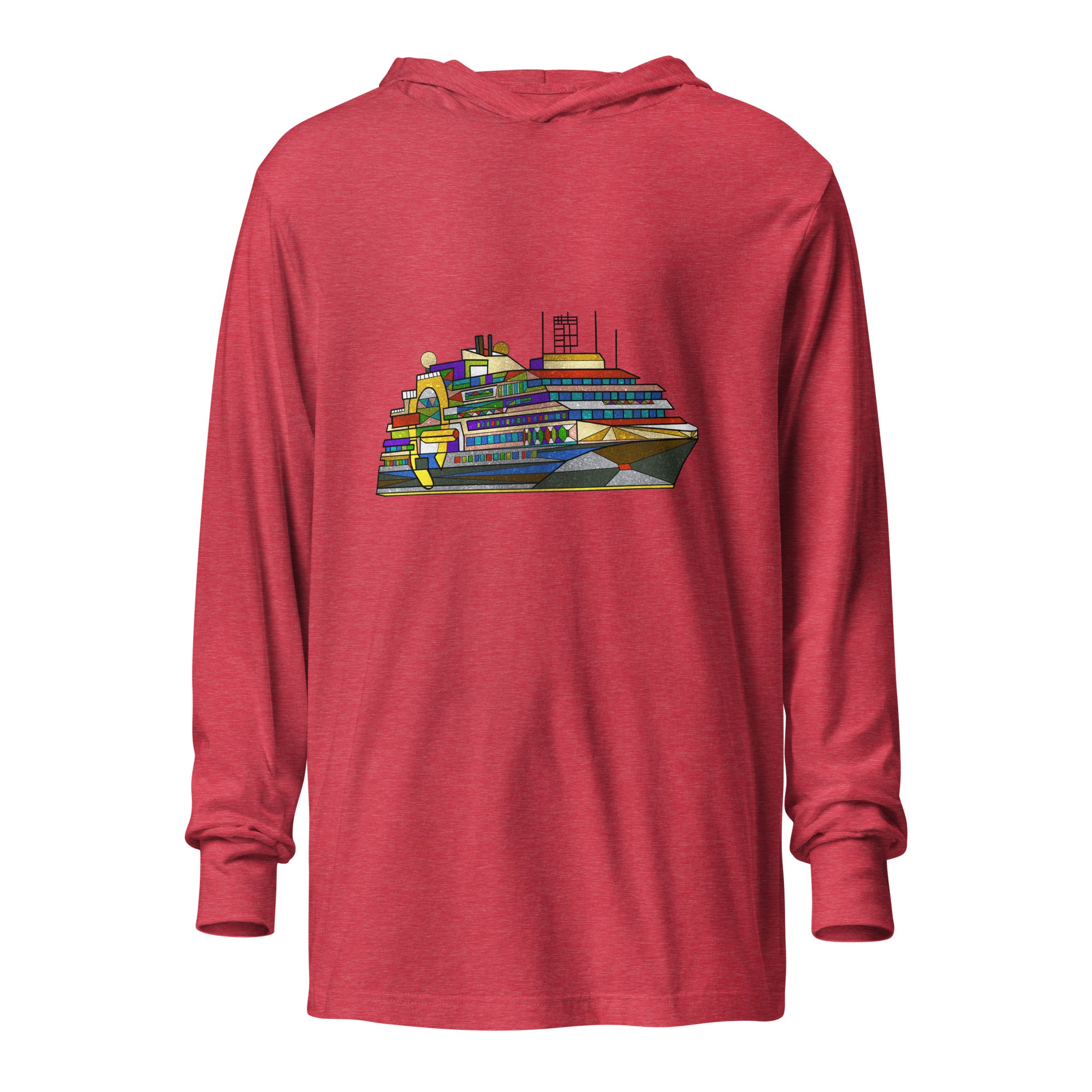 Ultramarine Hooded long-sleeve tee