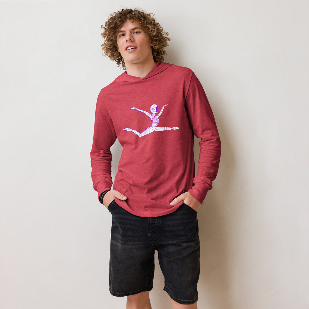 Afrobotica Ciseaux Hooded long-sleeve tee