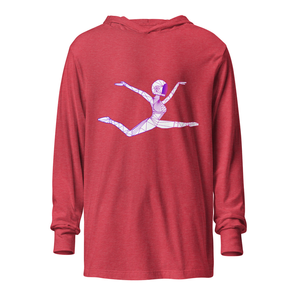 Afrobotica Ciseaux Hooded long-sleeve tee