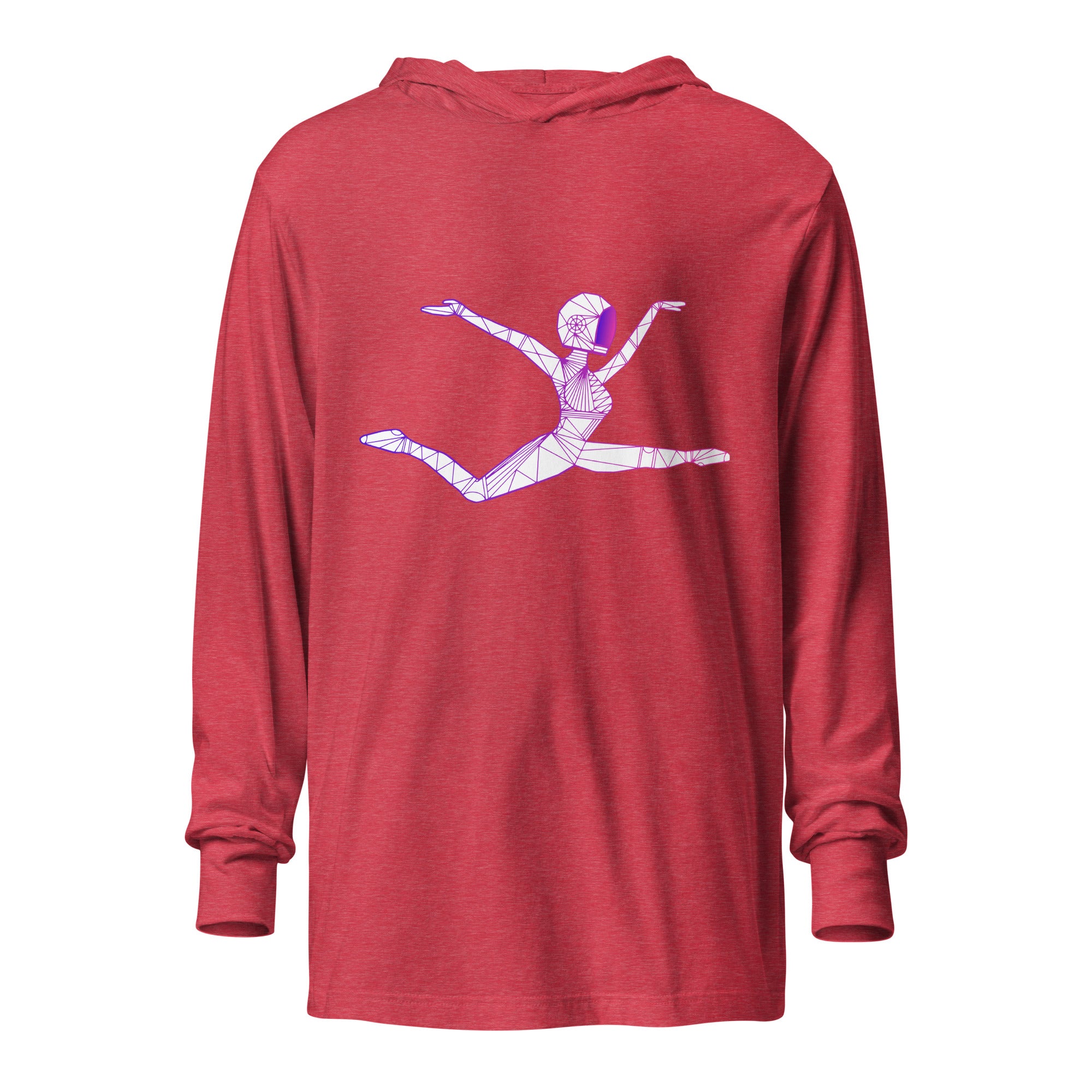 Afrobotica Ciseaux Hooded long-sleeve tee