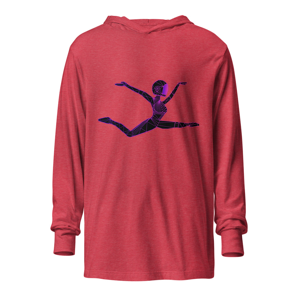 Afrobotica Ciseaux Hooded long-sleeve tee
