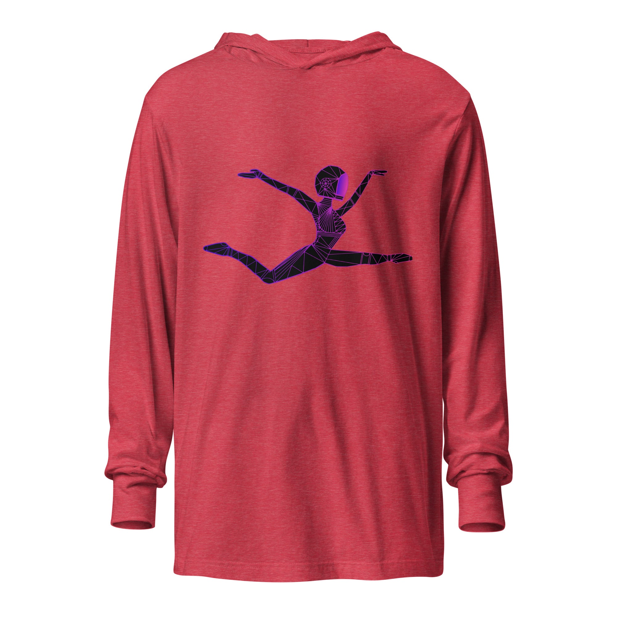 Afrobotica Ciseaux Hooded long-sleeve tee