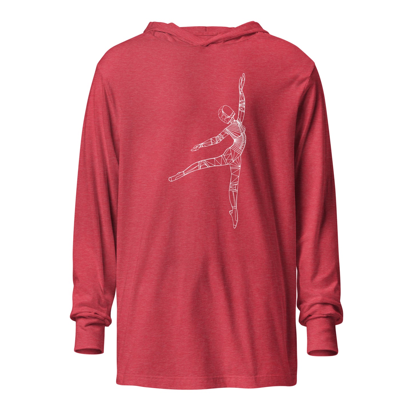 Afrobotica Pointe Hooded long-sleeve tee