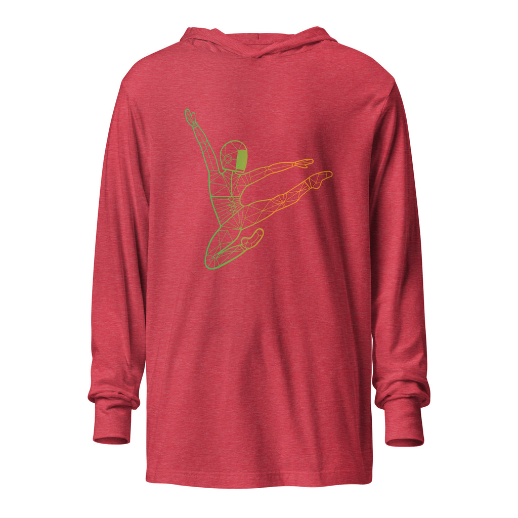 Afroboticus Emerald Hooded long-sleeve tee