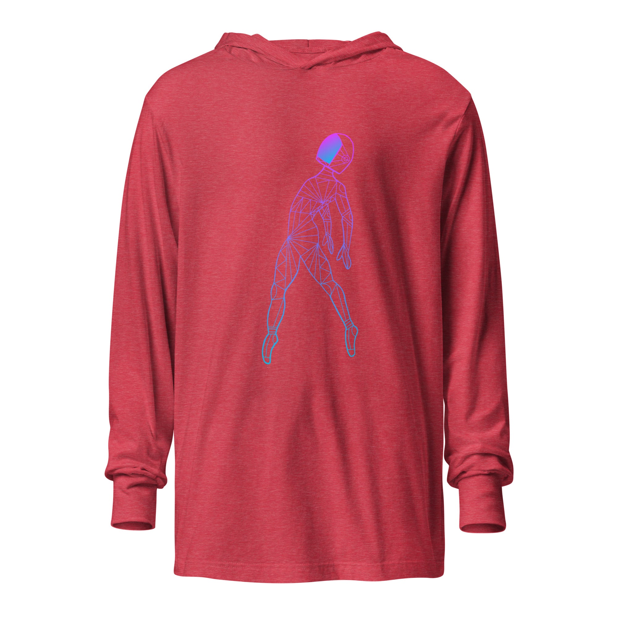 Afroboticus Cobalt Hooded long-sleeve tee