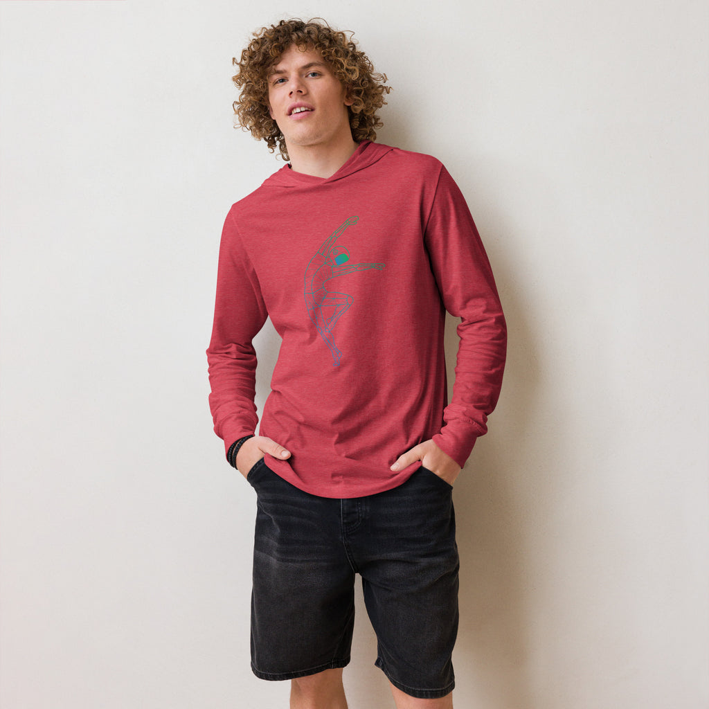 Afroboticus Stellar Drift Hooded long-sleeve tee