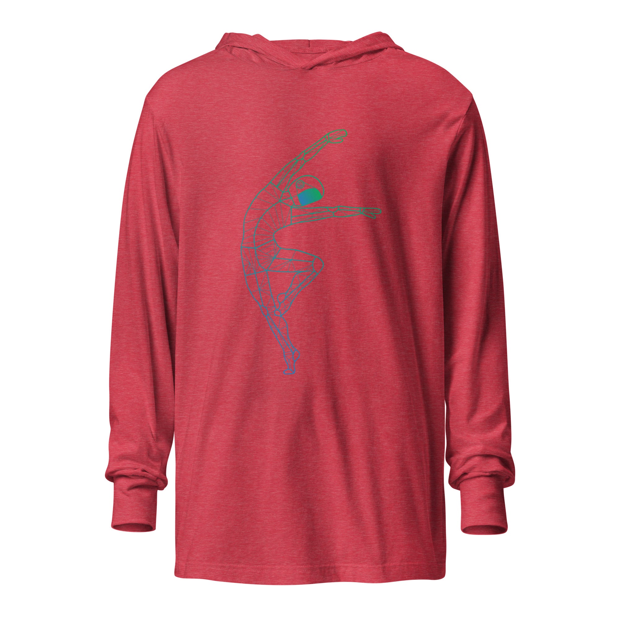 Afroboticus Stellar Drift Hooded long-sleeve tee
