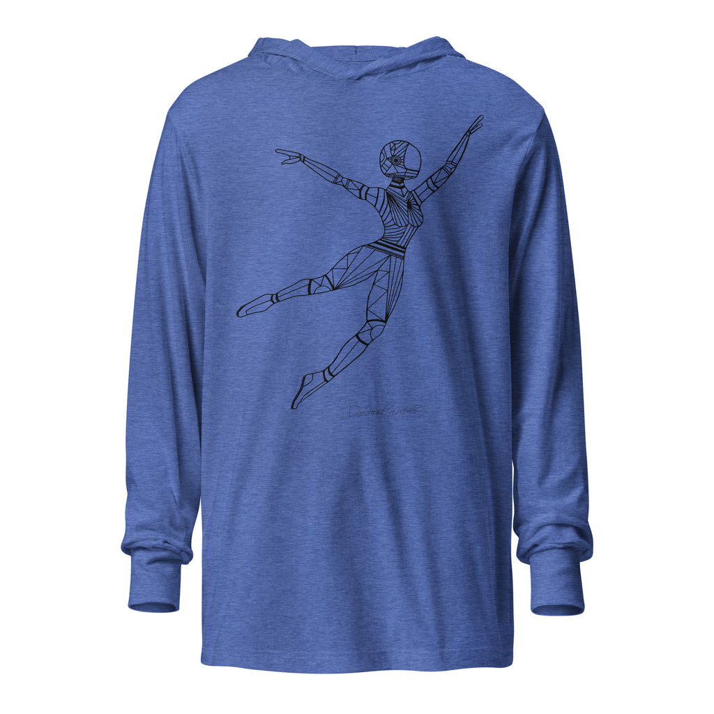 Afrobotica Leap Hooded long-sleeve tee