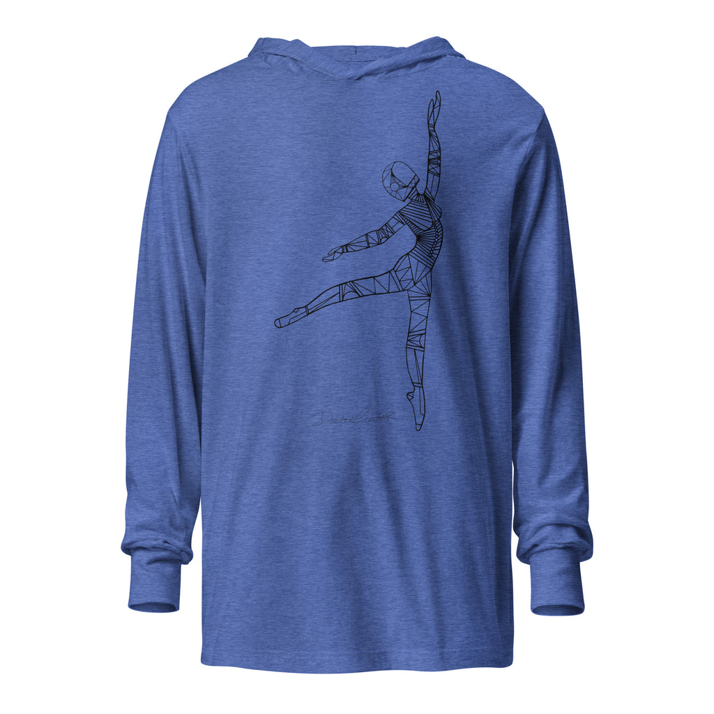 Afrobotica Pointe Hooded long-sleeve tee