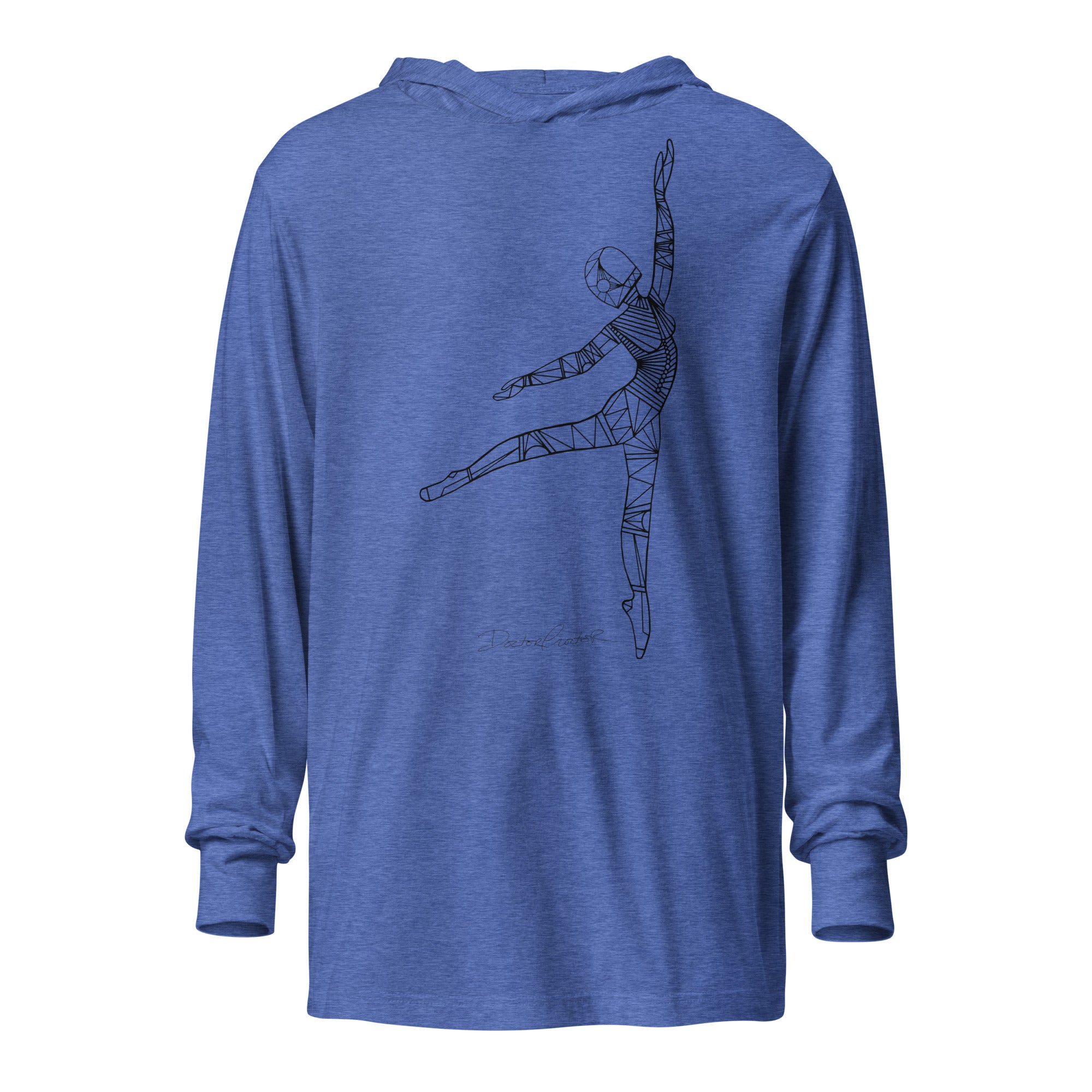 Afrobotica Pointe Hooded long-sleeve tee