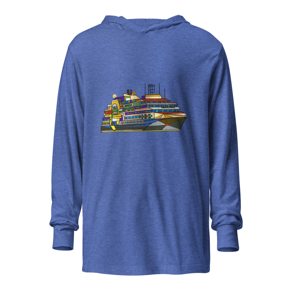 Ultramarine Hooded long-sleeve tee