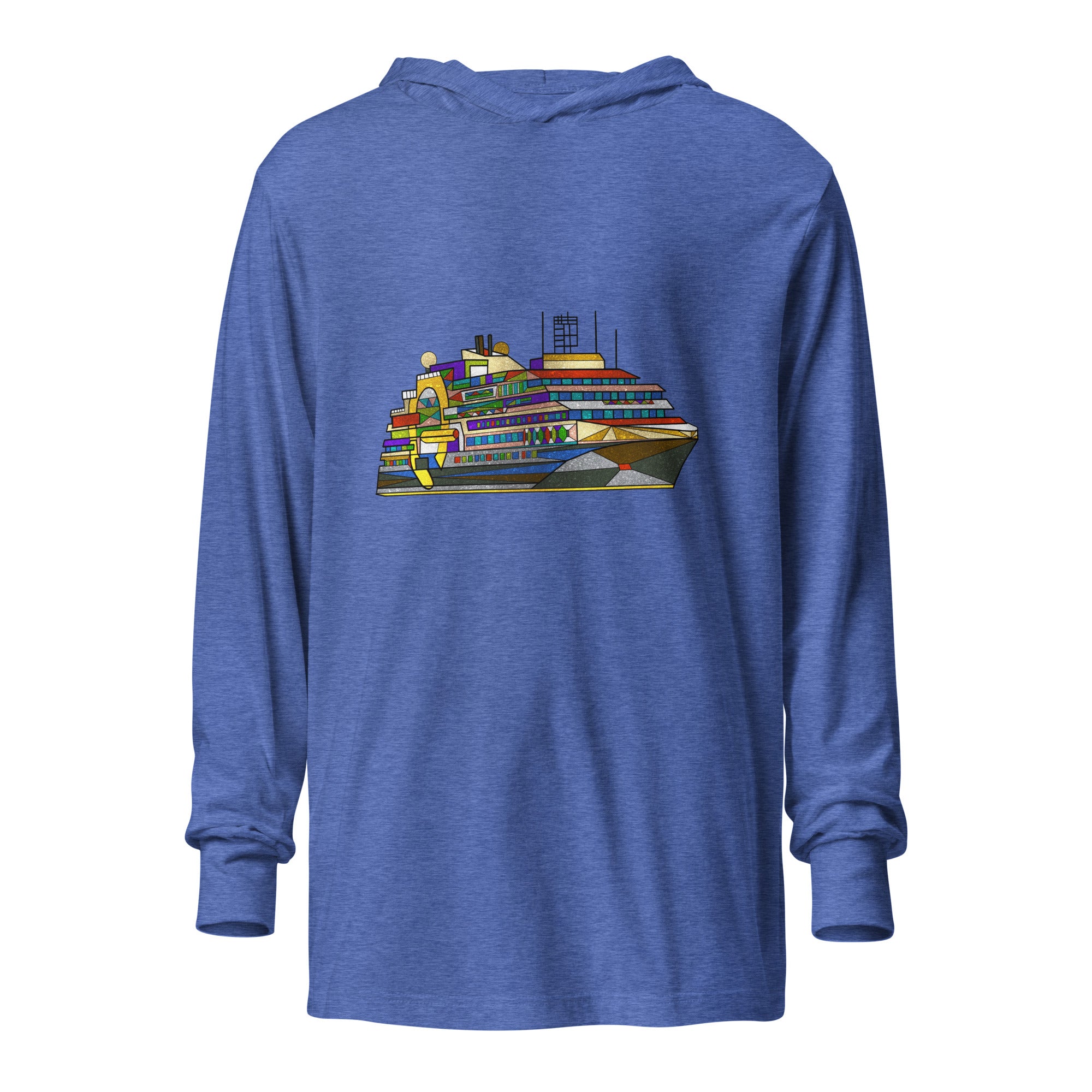Ultramarine Hooded long-sleeve tee