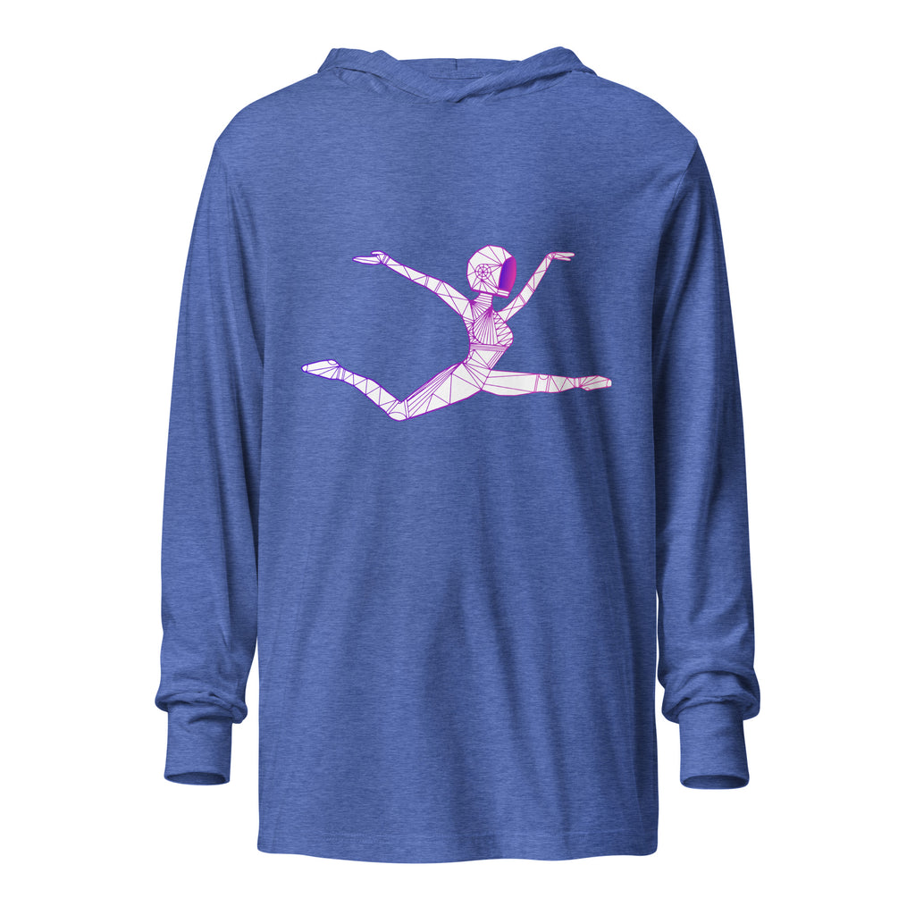 Afrobotica Ciseaux Hooded long-sleeve tee