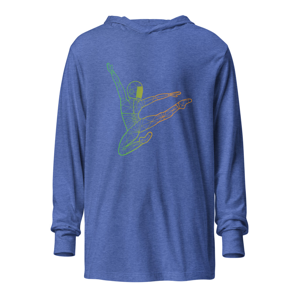 Afroboticus Emerald Hooded long-sleeve tee