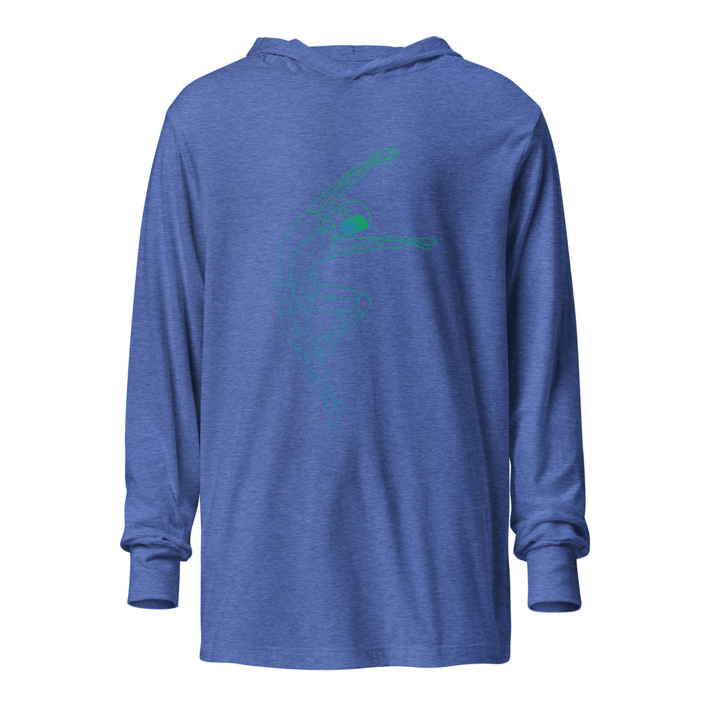 Afroboticus Stellar Drift Hooded long-sleeve tee