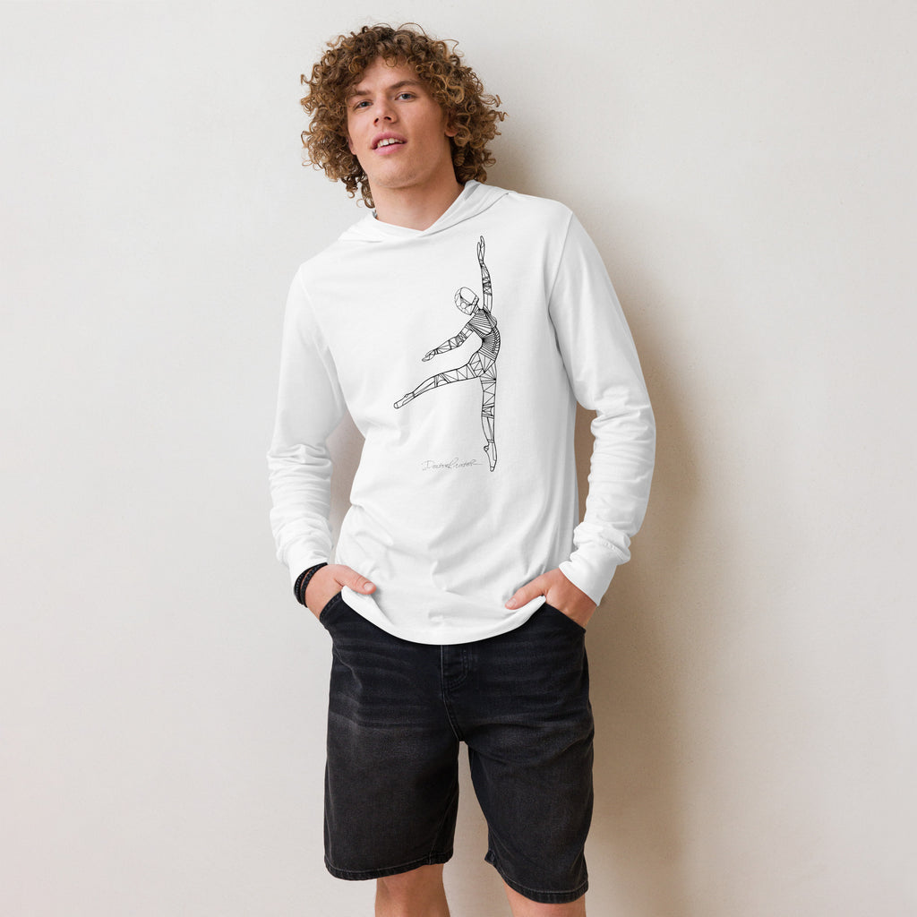 Afrobotica Pointe Hooded long-sleeve tee