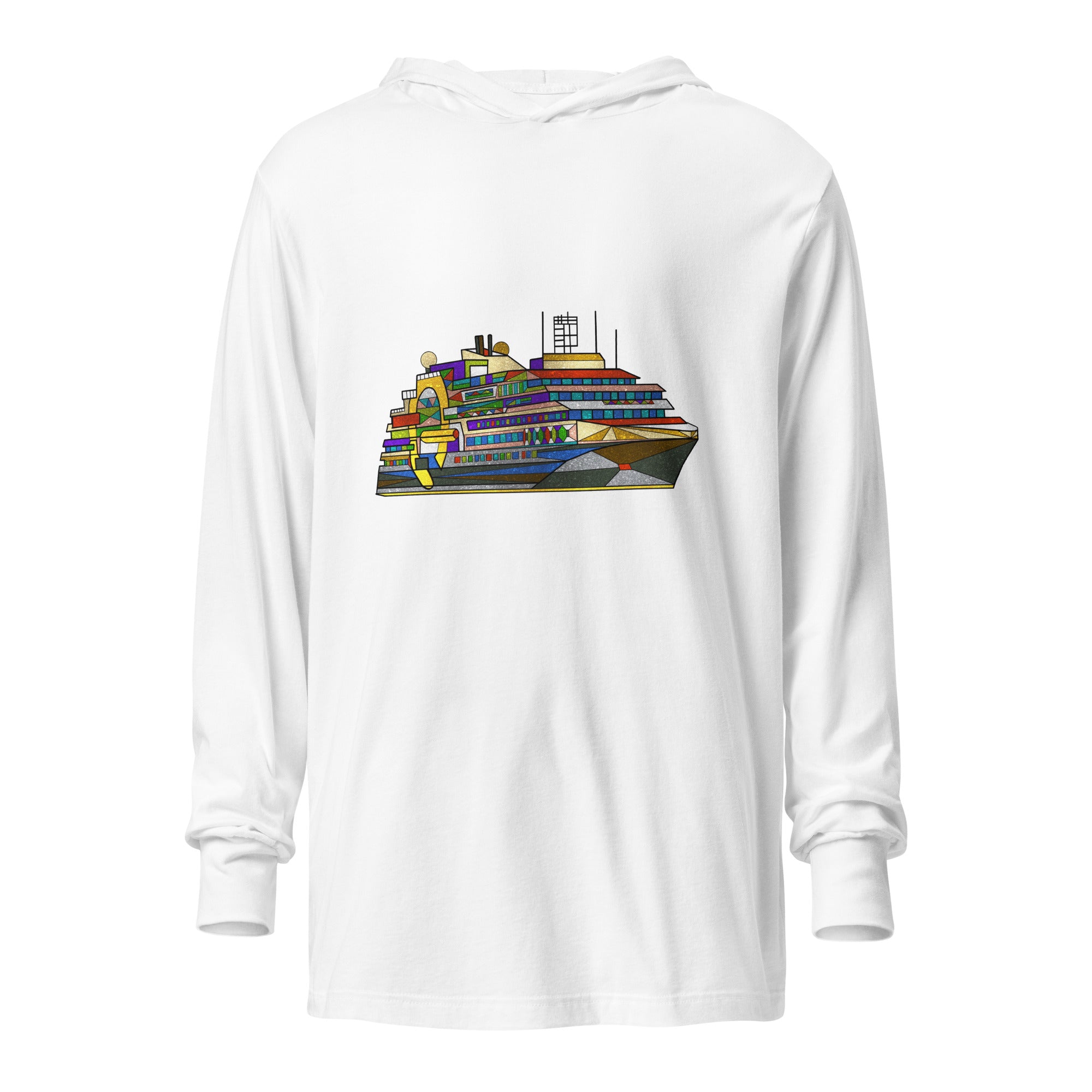 Ultramarine Hooded long-sleeve tee