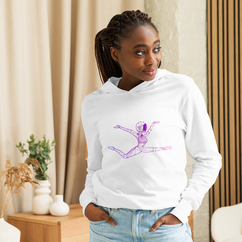 Afrobotica Ciseaux Hooded long-sleeve tee
