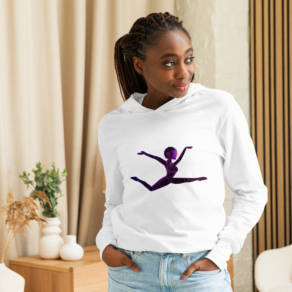 Afrobotica Ciseaux Hooded long-sleeve tee