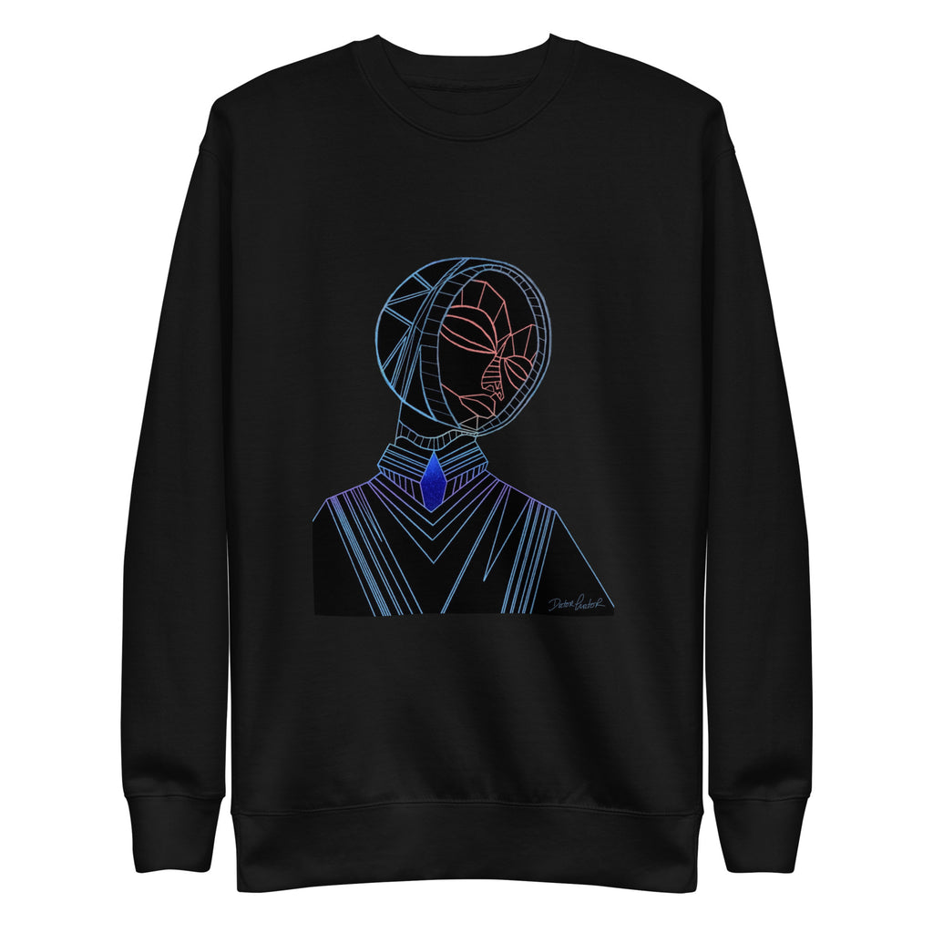 Afrobotica Melancholy Blue Unisex Premium Sweatshirt