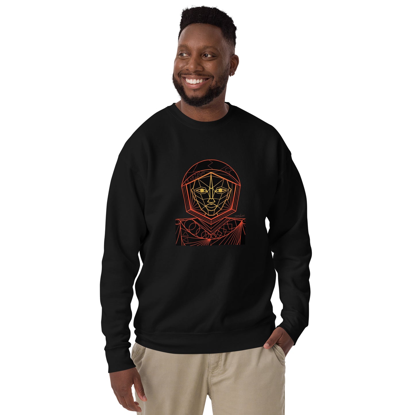 Afrobotica Avatar Red Unisex Premium Sweatshirt