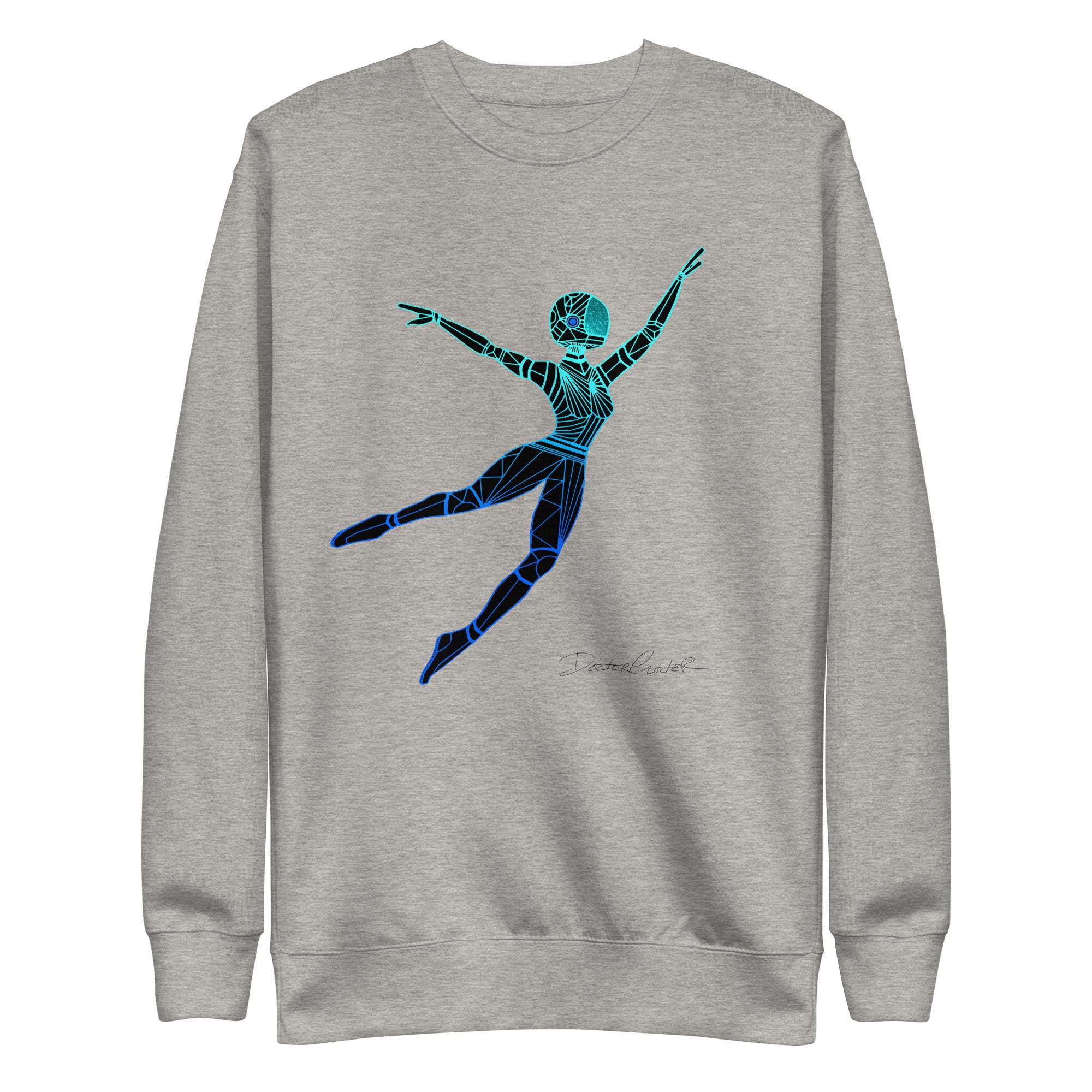 Afrobotica Leap Blue Unisex Premium Sweatshirt
