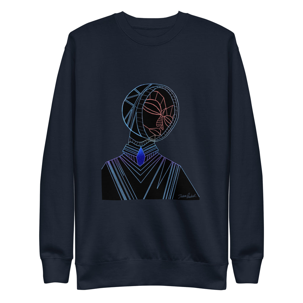 Afrobotica Melancholy Blue Unisex Premium Sweatshirt