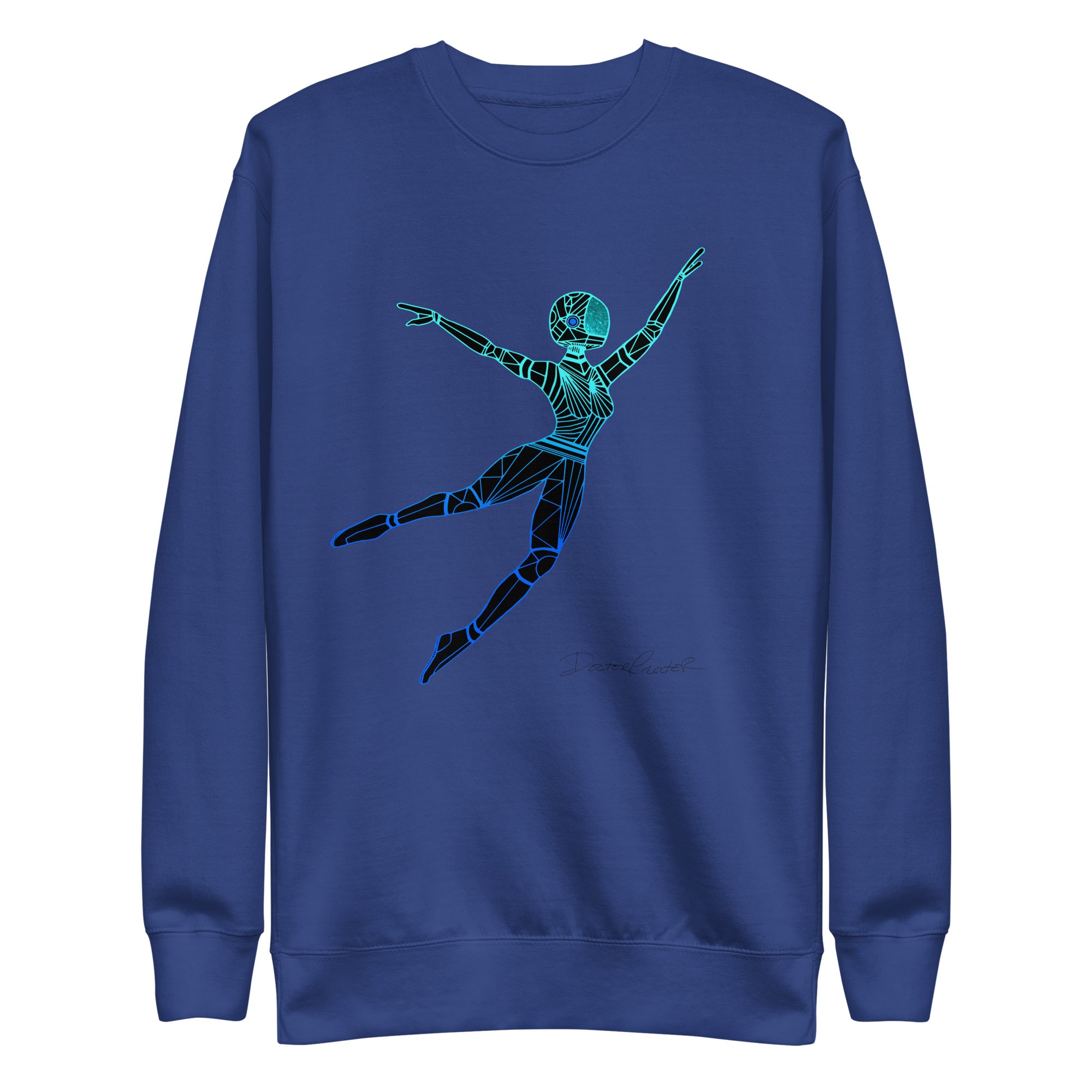 Afrobotica Leap Blue Unisex Premium Sweatshirt